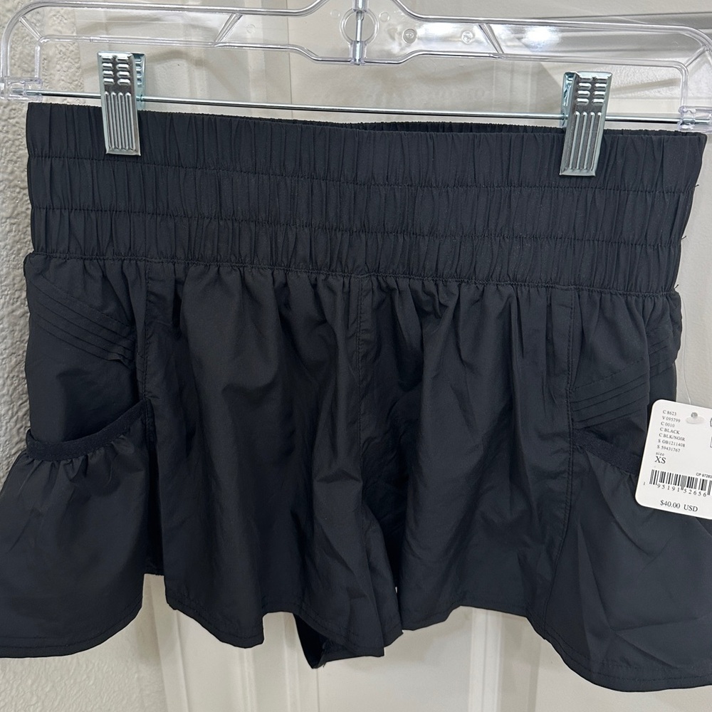 NWT Black Free People FP Movement Get Your Flirt On Shorts in XS